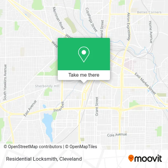 Residential Locksmith map