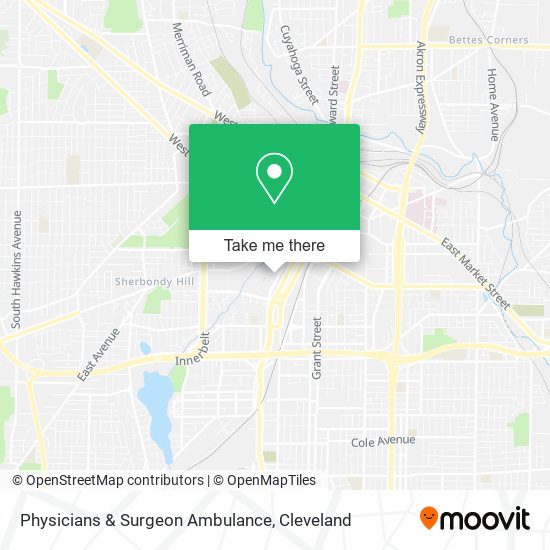 Physicians & Surgeon Ambulance map