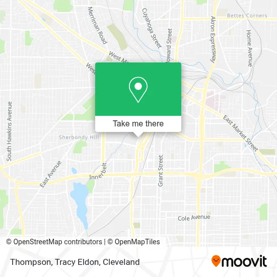 Thompson, Tracy Eldon map
