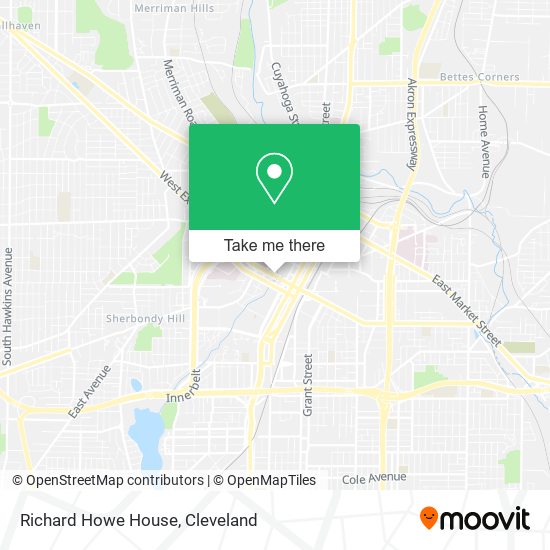 Richard Howe House map