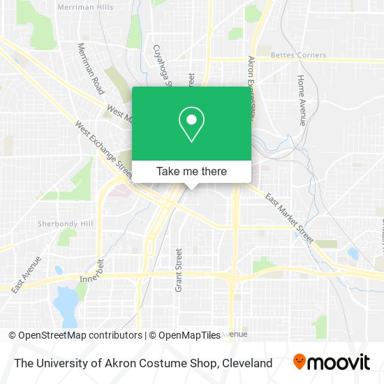 Mapa de The University of Akron Costume Shop