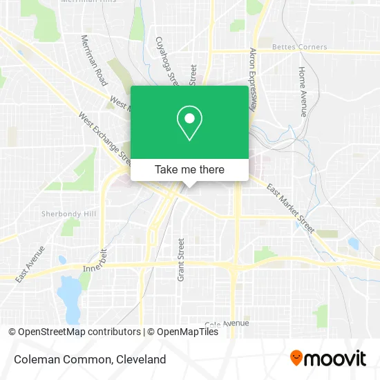 Coleman Common map