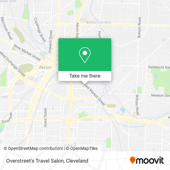 Overstreet's Travel Salon map
