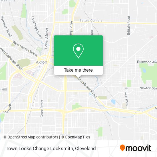 Town Locks Change Locksmith map
