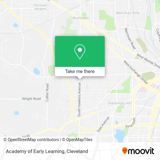 Academy of Early Learning map