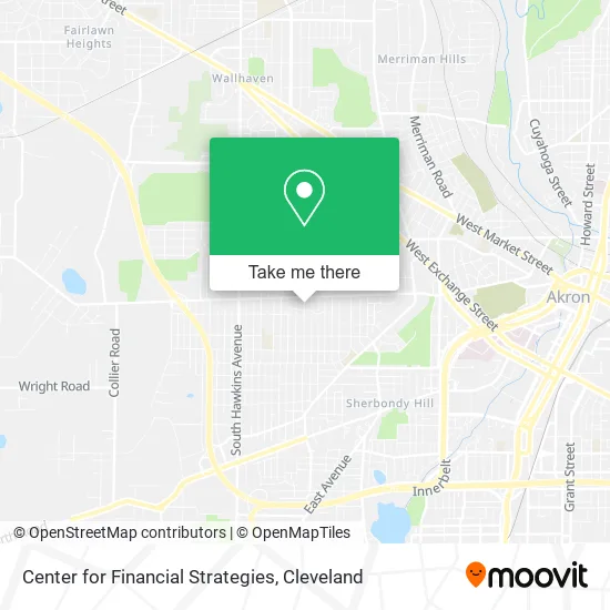 Center for Financial Strategies map
