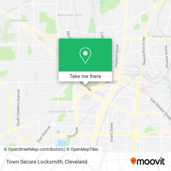 Town Secure Locksmith map