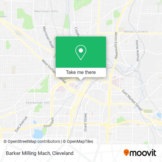 Barker Milling Mach map