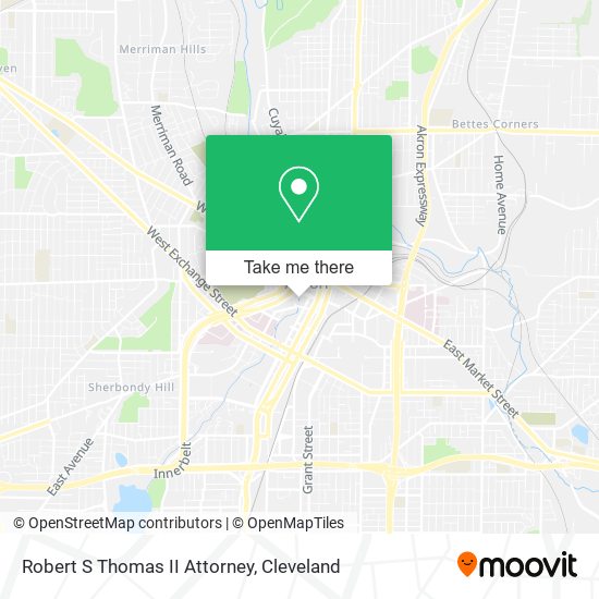 Robert S Thomas II Attorney map