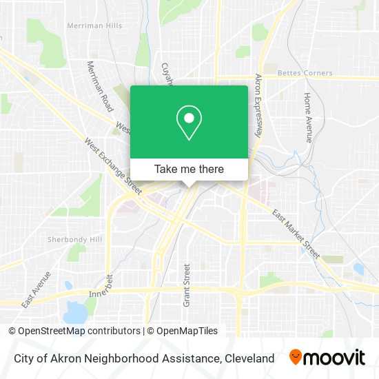 City of Akron Neighborhood Assistance map