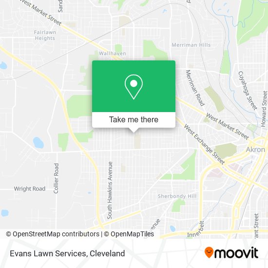 Evans Lawn Services map