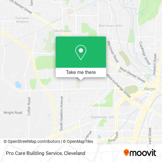 Pro Care Building Service map