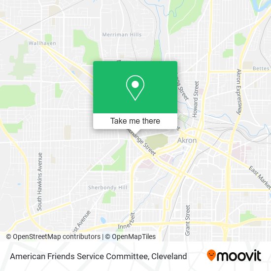 American Friends Service Committee map