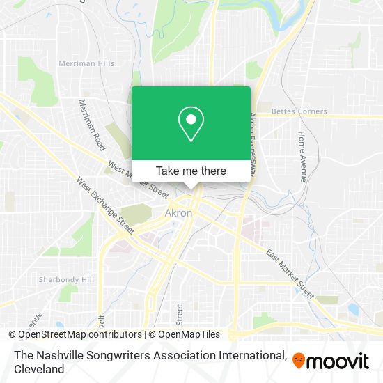 Mapa de The Nashville Songwriters Association International