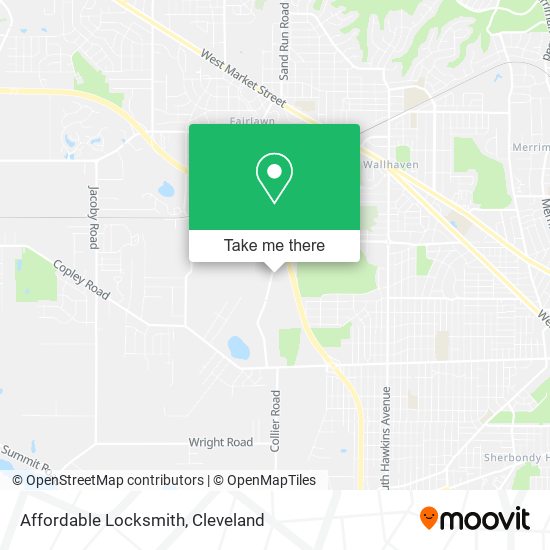 Affordable Locksmith map