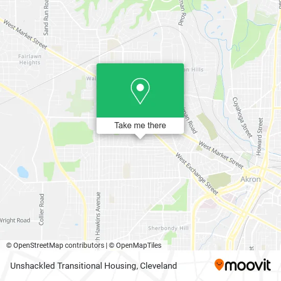 Unshackled Transitional Housing map