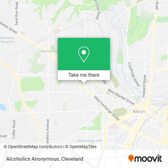 Mapa de Alcoholics Anonymous