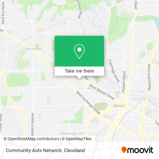 Community Aids Network map