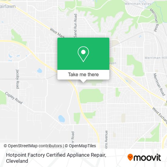 Hotpoint Factory Certified Appliance Repair map