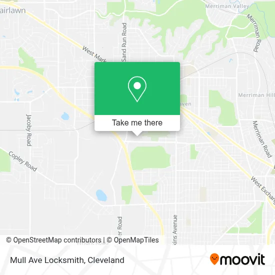 Mull Ave Locksmith map