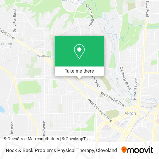Neck & Back Problems Physical Therapy map