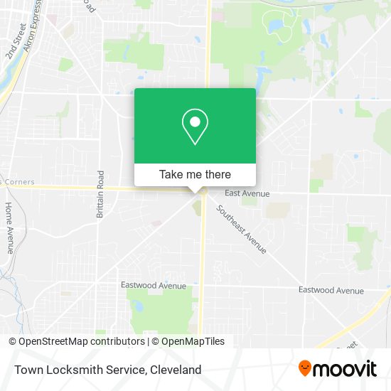 Mapa de Town Locksmith Service