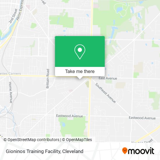 Gioninos Training Facility map
