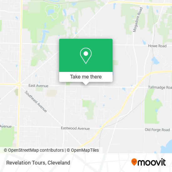 Mapa de Revelation Tours