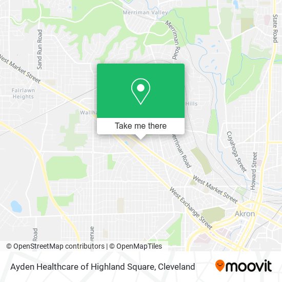 Ayden Healthcare of Highland Square map