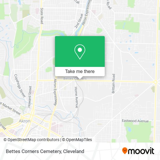 Bettes Corners Cemetery map