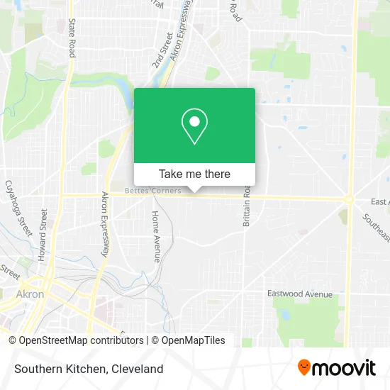 Southern Kitchen map