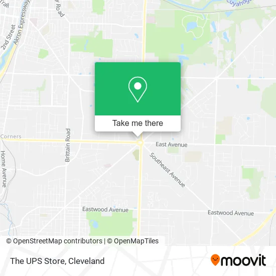 The UPS Store map