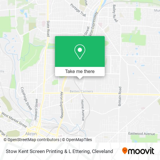 Stow Kent Screen Printing & L Ettering map