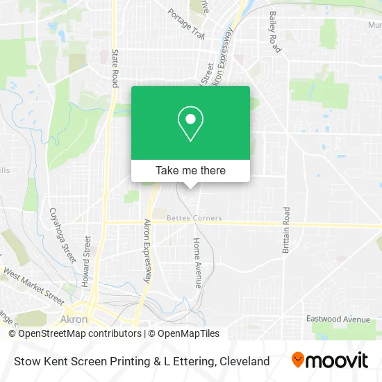 Stow Kent Screen Printing & L Ettering map