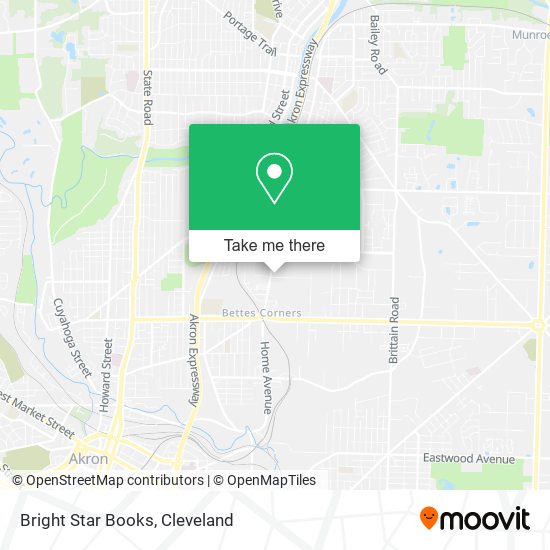 Bright Star Books map