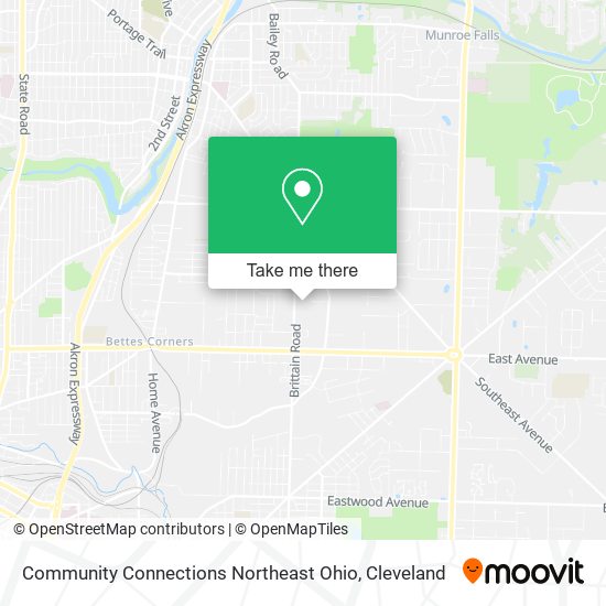 Community Connections Northeast Ohio map