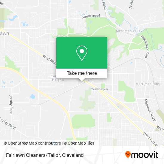 Fairlawn Cleaners/Tailor map