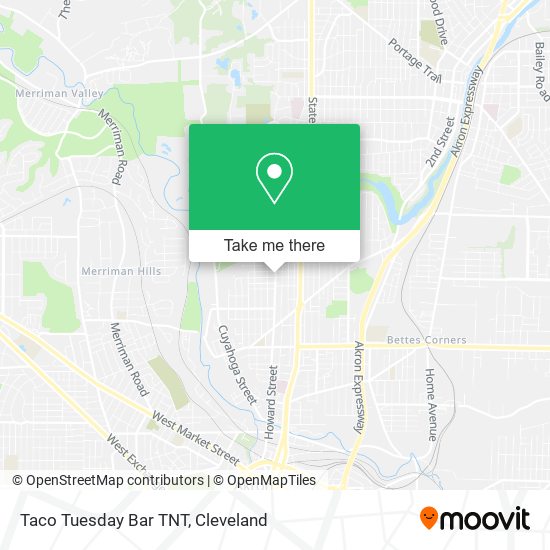 Taco Tuesday Bar TNT map