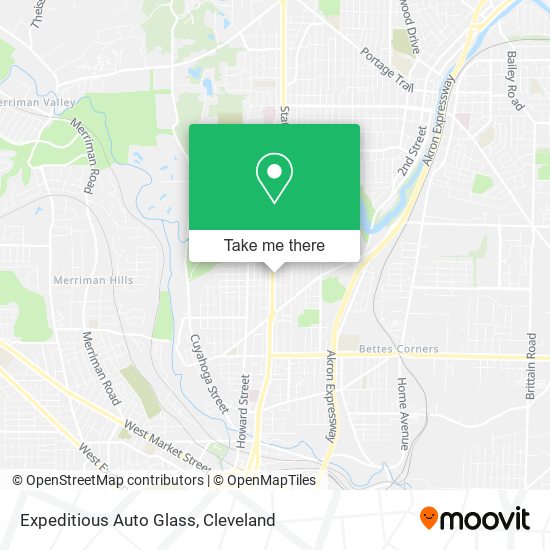Mapa de Expeditious Auto Glass