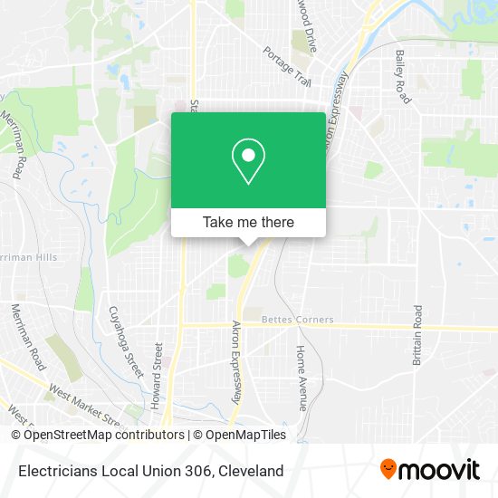 Electricians Local Union 306 map