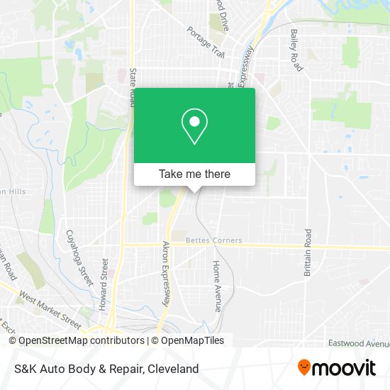 S&K Auto Body & Repair map