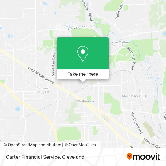 Carter Financial Service map