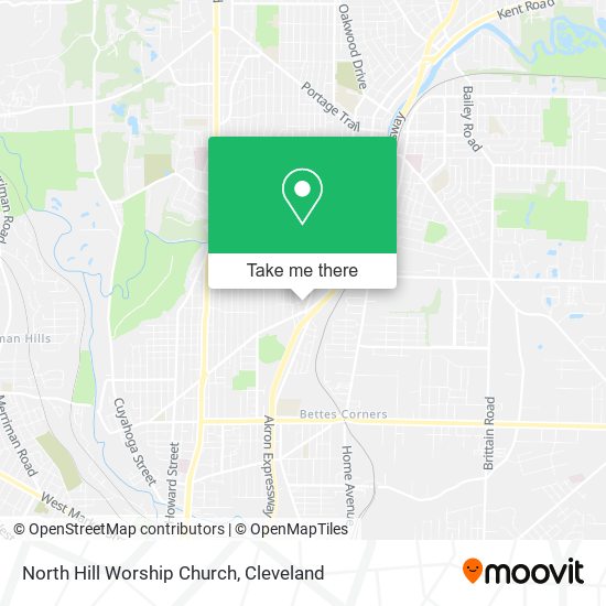 Mapa de North Hill Worship Church