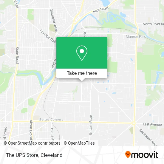 The UPS Store map