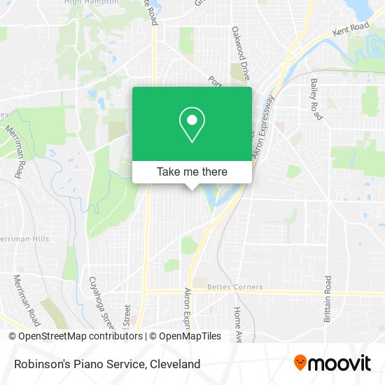 Robinson's Piano Service map