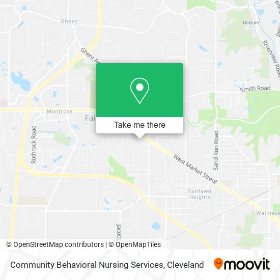 Community Behavioral Nursing Services map