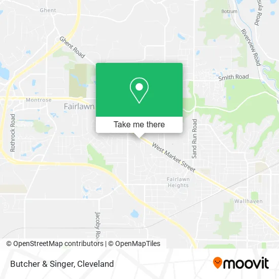 Butcher & Singer map