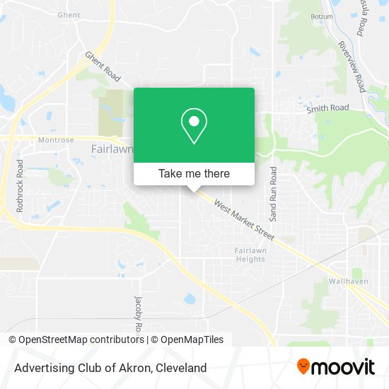 Advertising Club of Akron map