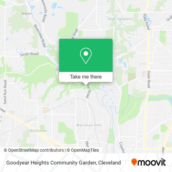 Goodyear Heights Community Garden map