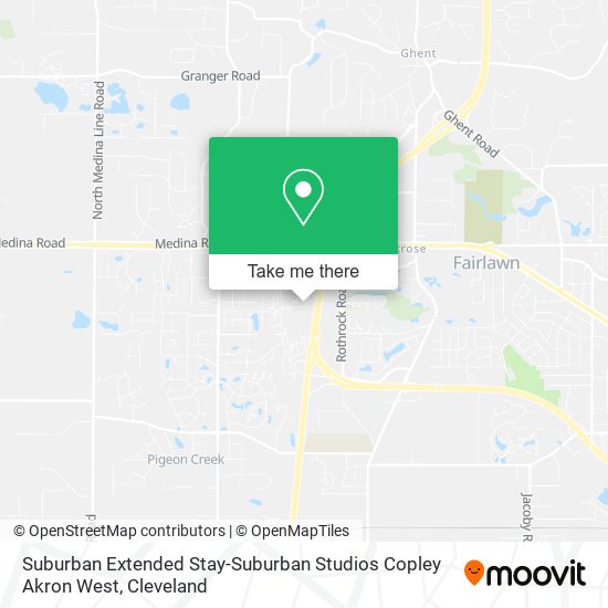 Suburban Extended Stay-Suburban Studios Copley Akron West map